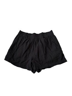 Dex Black Lightweight Women’s Size XL Elastic-Waist Flowy Shorts with Pockets
